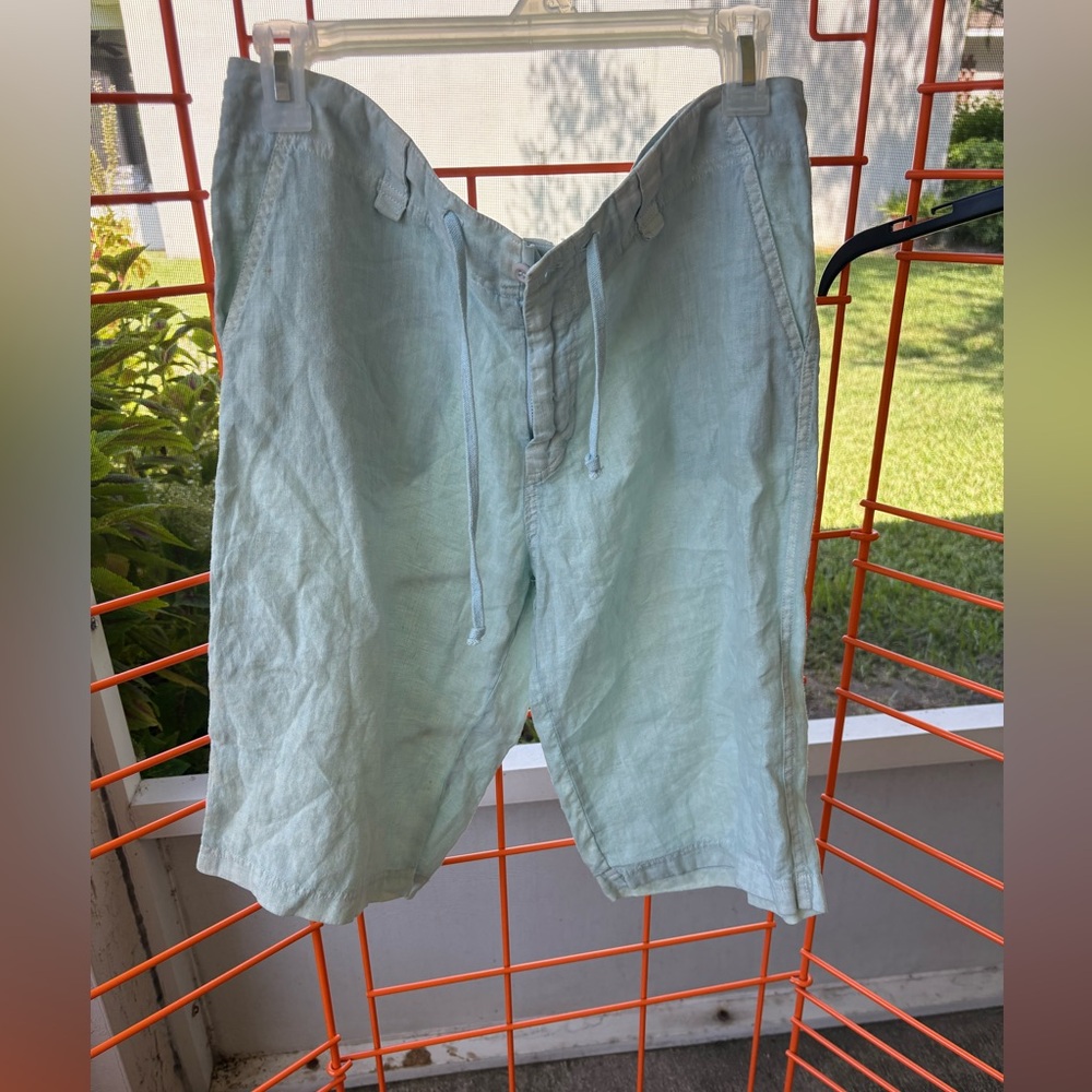 Theodore Beverly Hills Linen Shorts Size Medium